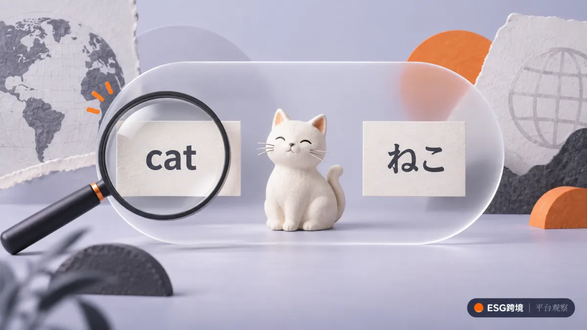 多语言搜索与商品概念的编辑场景示意（原创专题配图）