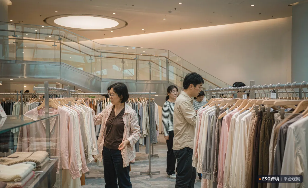 韩国服装店内，顾客正在挑选服饰（原创专题配图）