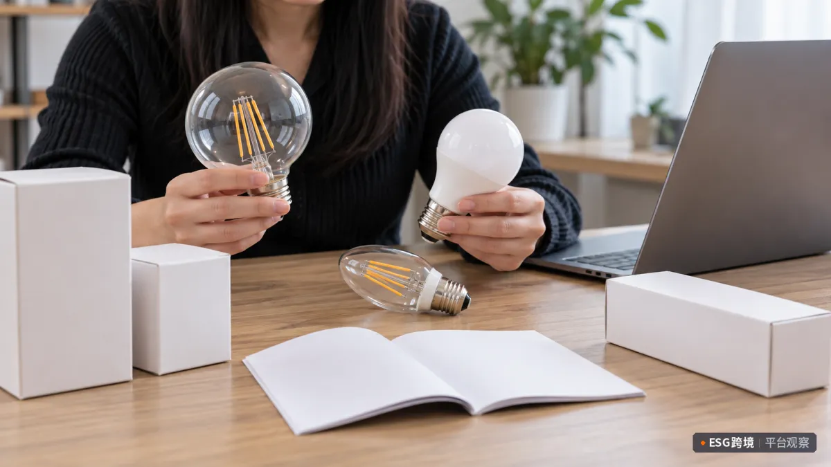 商家对照三种LED灯泡的实物与型号资料