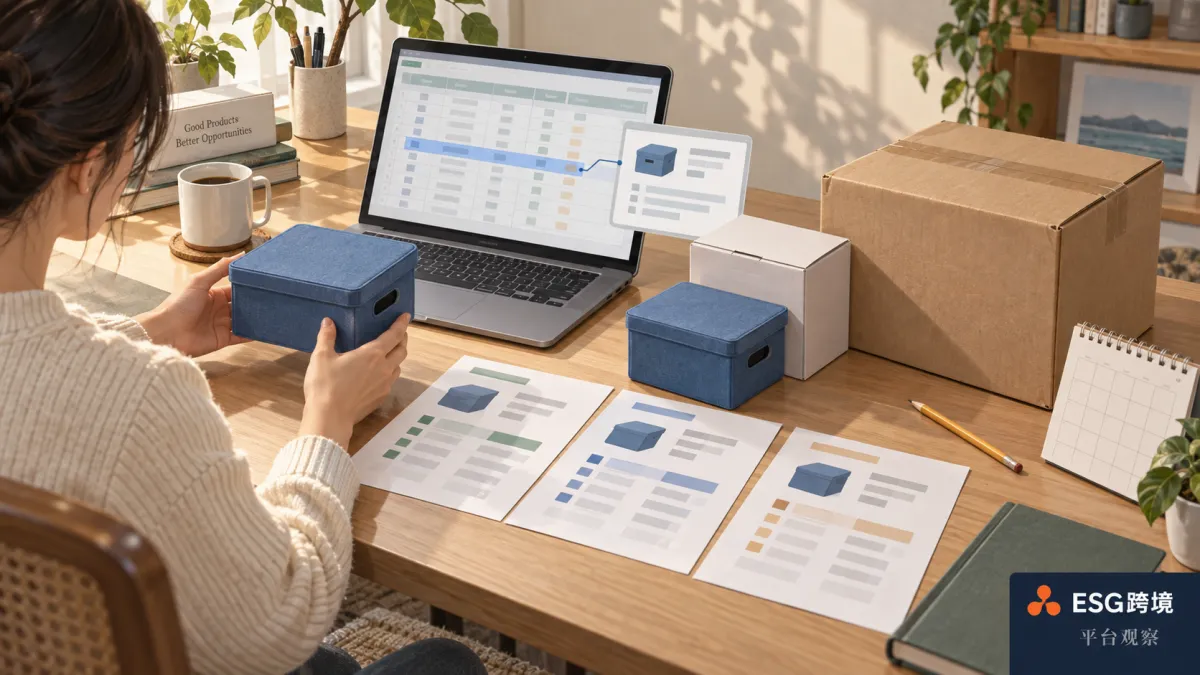 商品样品、供应商报价记录和表格查找对应的原创工作场景示意（原创专题配图）