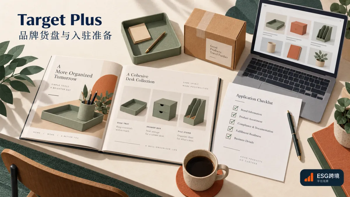 美国第三方零售渠道的品牌目录、申请沟通与商品备货原创概念示意（原创专题配图）