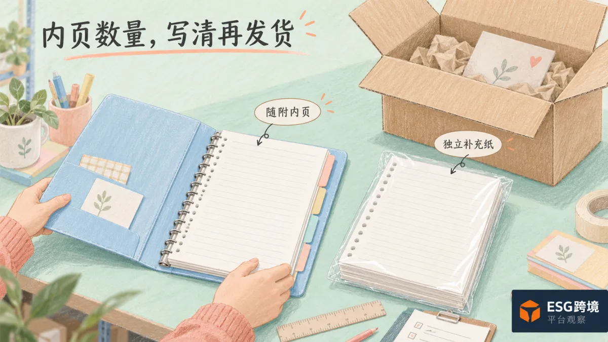 B5活页夹、独立补充纸与套装拣货原创建议场景示意（原创专题配图）