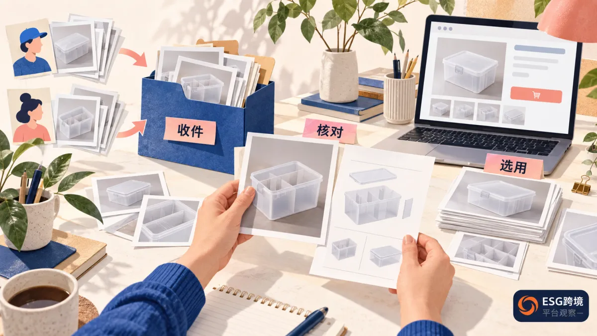 供应商商品图片收集与运营选用原创办公场景示意（原创专题配图）