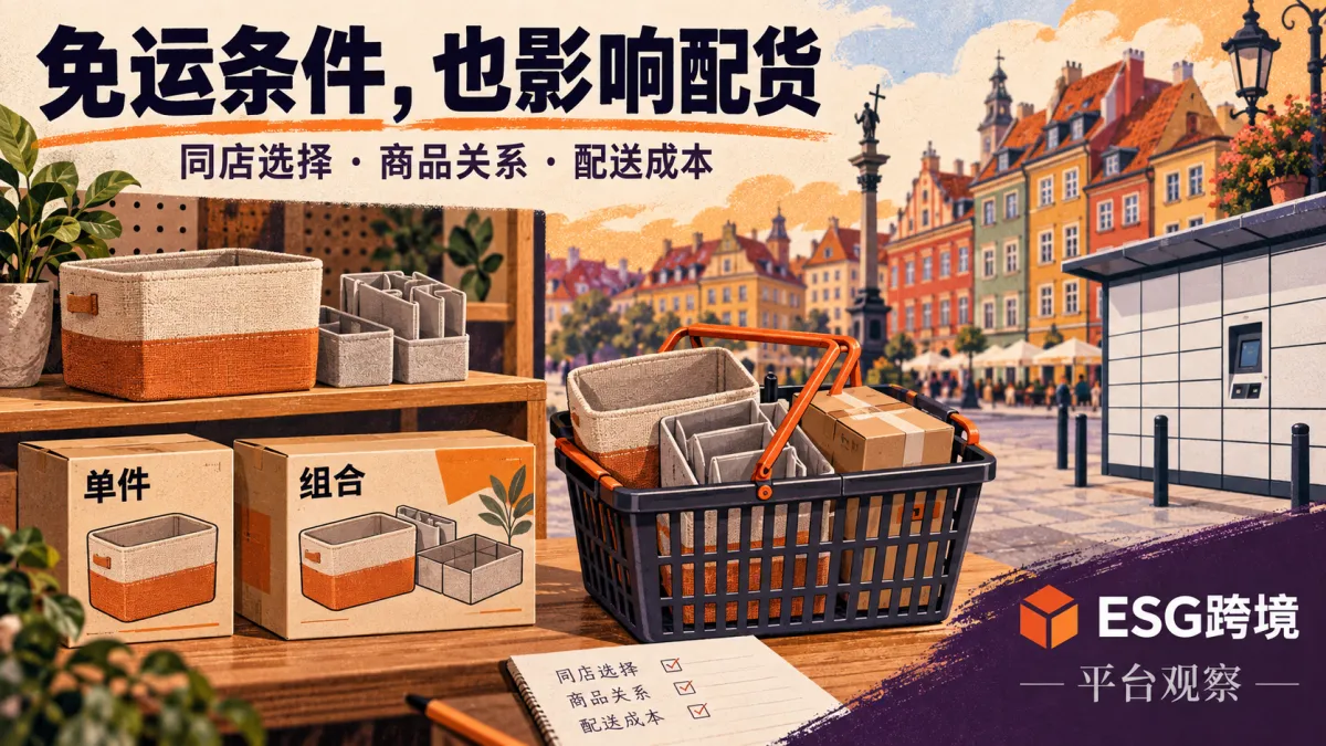 波兰站关联货盘与同一卖家金额组合原创示意（原创专题配图）