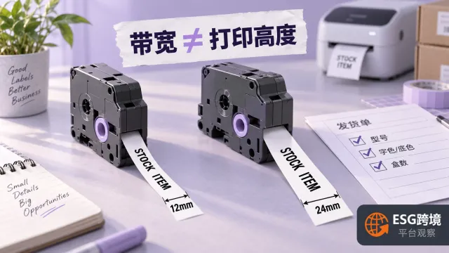 TZe标签带跨境上架，宽度和机型别写“通用”