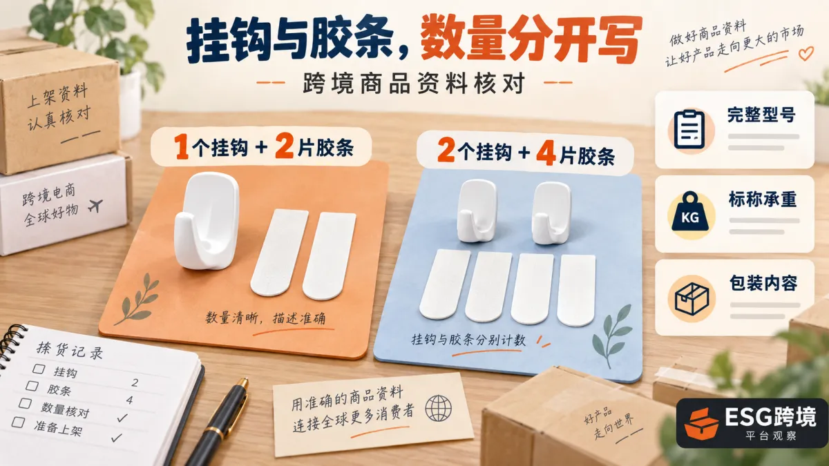 挂钩与胶条分开计数及型号承重对应原创概念插画（原创专题配图）