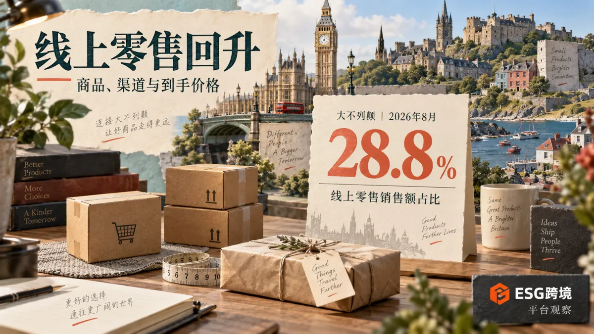 英国线上零售回升与跨境商品经营判断（原创专题配图）