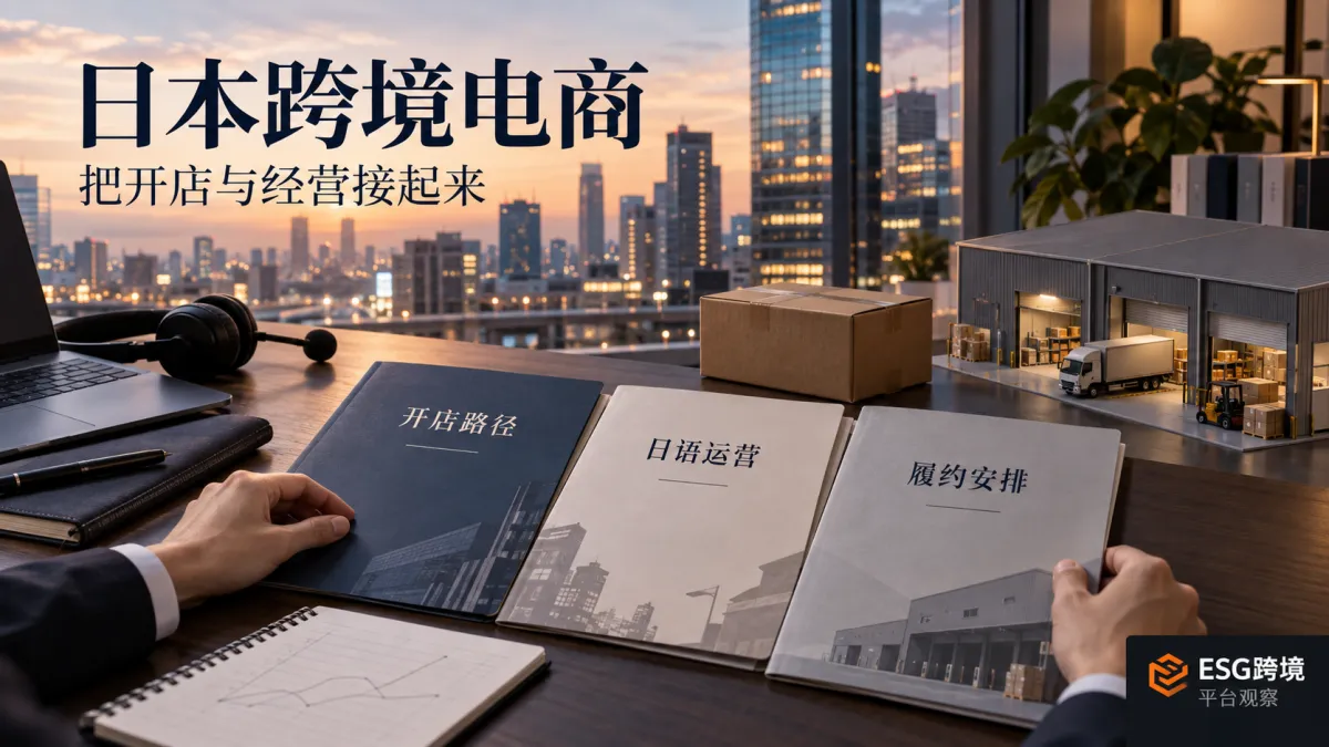 日本跨境电商开店中的渠道、日语运营与履约计划（原创专题配图）