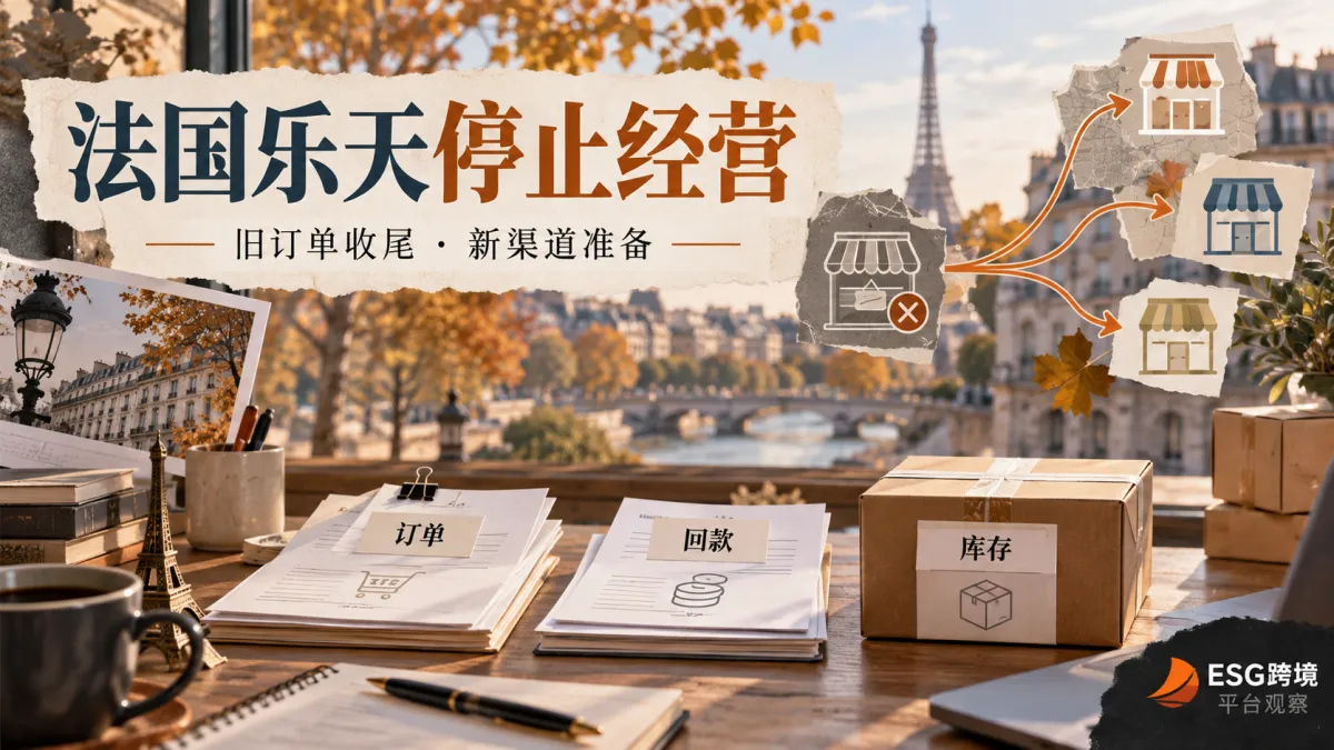 法国乐天停止经营后的订单收尾与跨境渠道迁移（原创专题配图）