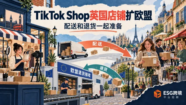 TikTok Shop英国店铺扩欧盟，先接好配送和退货