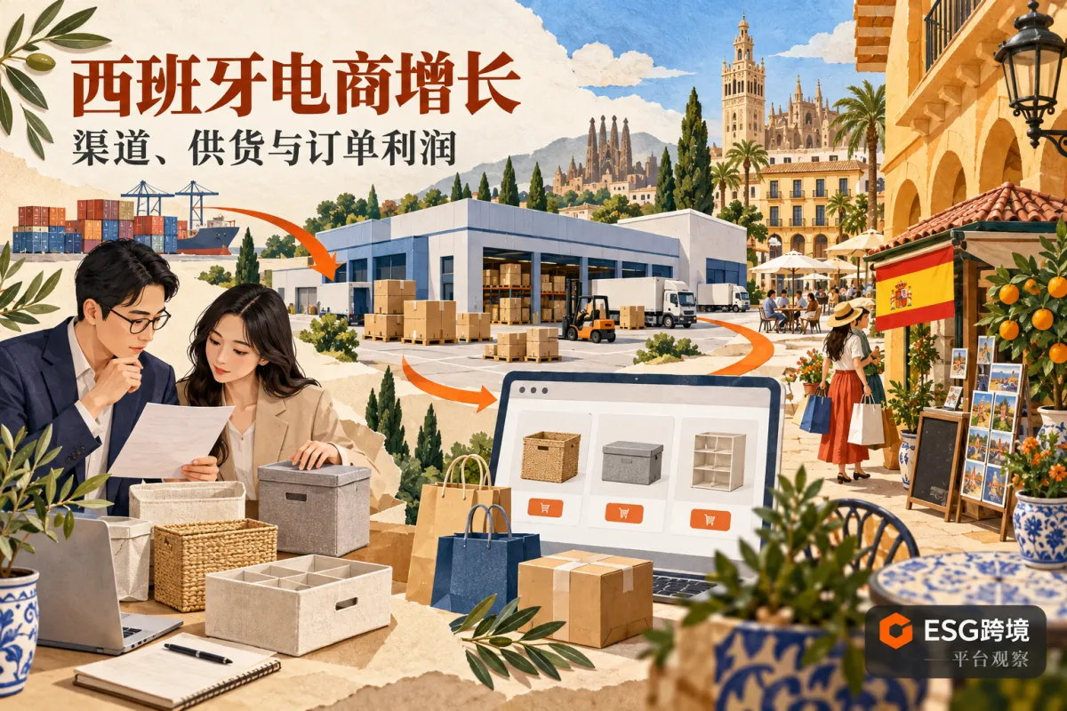 中国卖家连接西班牙线上零售与欧洲履约网络（原创专题配图）