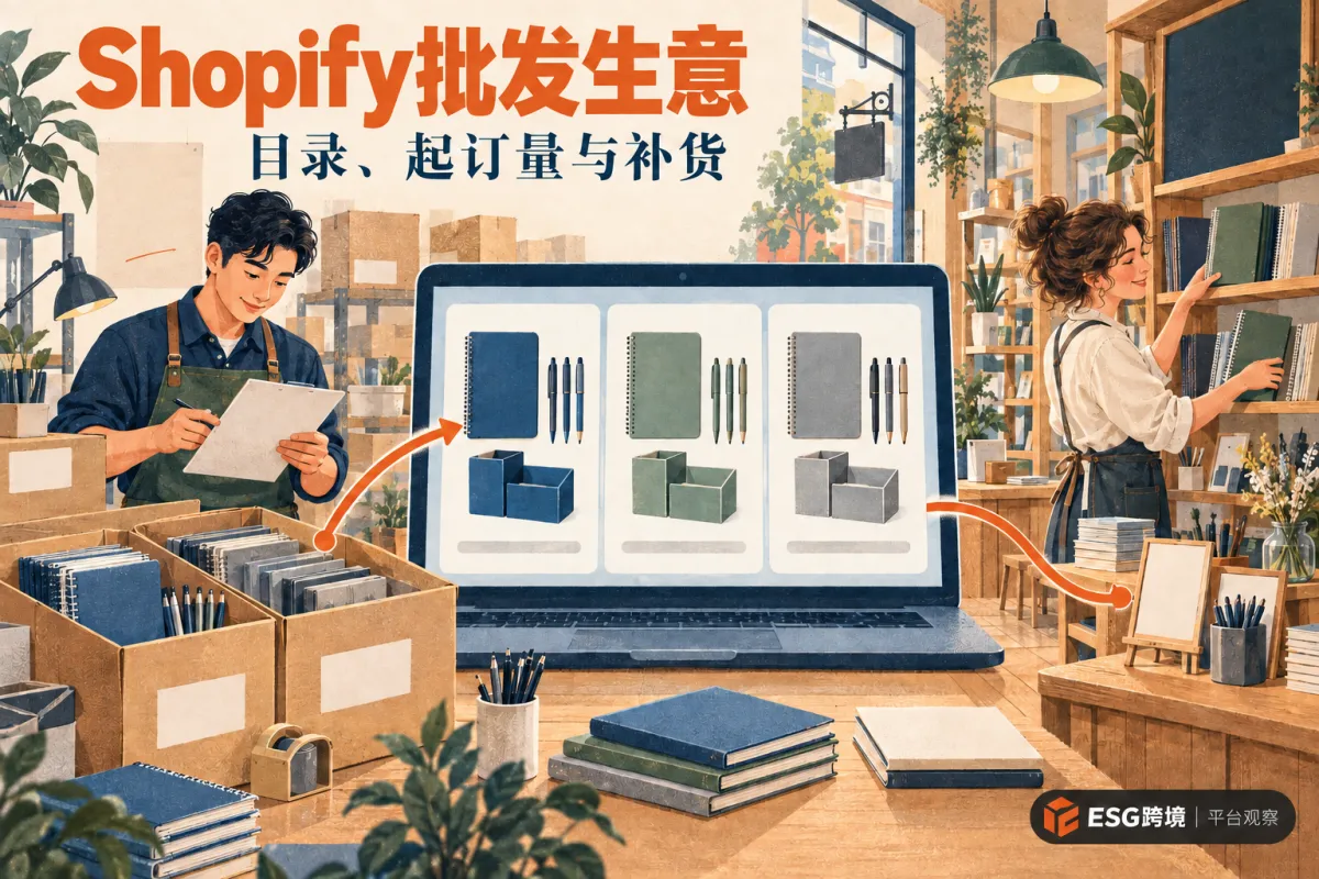 中国品牌通过Shopify承接海外零售商批发与补货订单（原创专题配图）