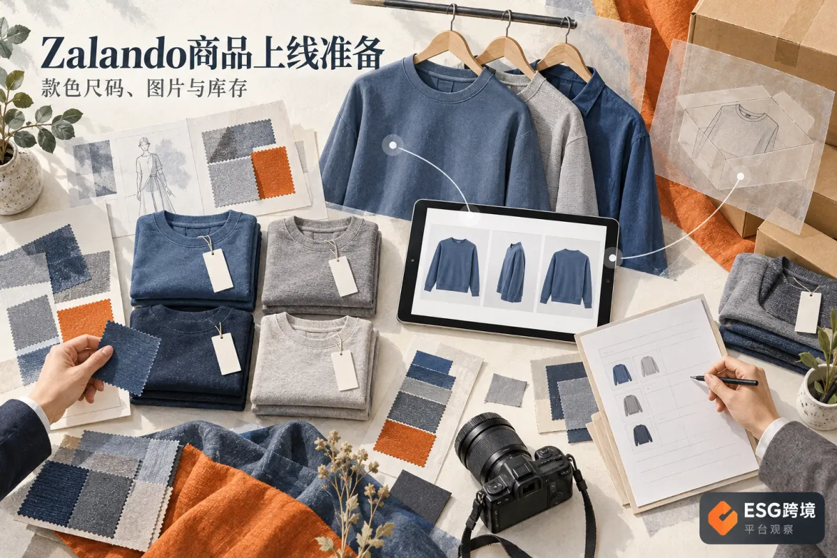 中国服饰品牌核对Zalando款色尺码商品资料与库存（原创专题配图）
