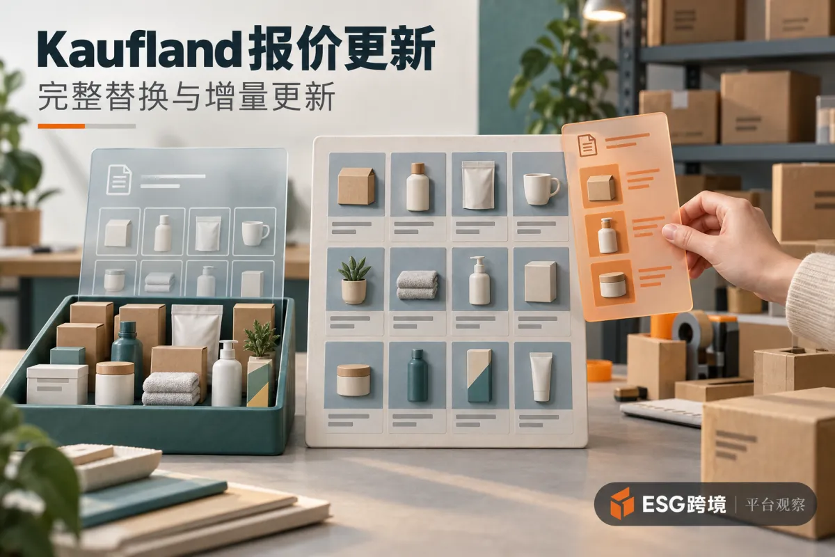 跨境卖家核实Kaufland批量报价文件的更新范围与库存（原创专题配图）