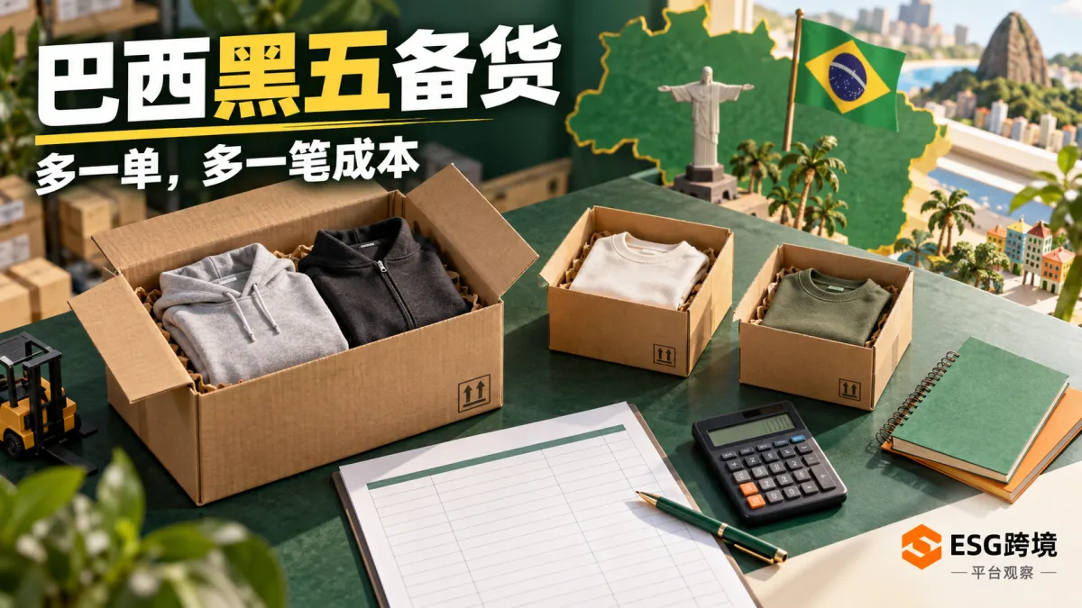 巴西跨境电商黑五订单与备货成本（原创专题配图）