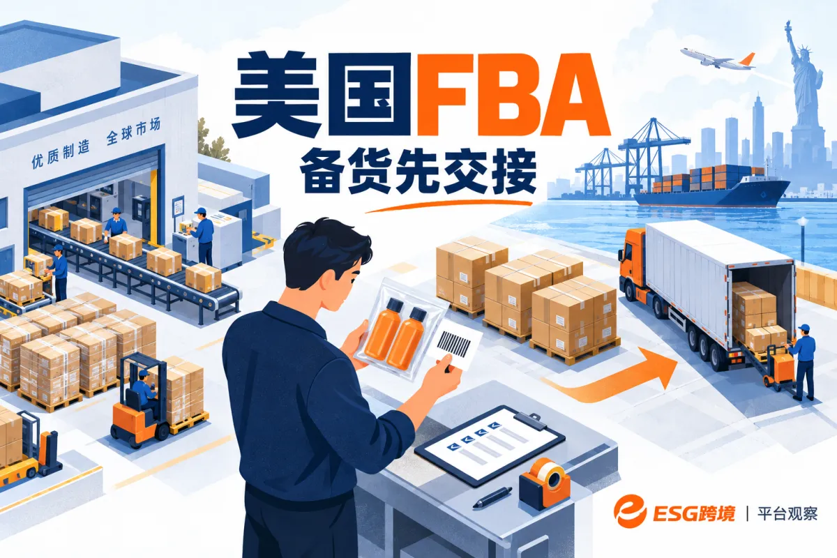 美国FBA备货与包装贴标交接（原创专题配图）