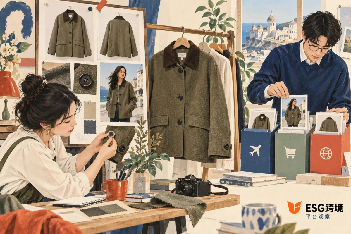 跨境品牌核对AI商品图与真实服装细节（原创专题配图）