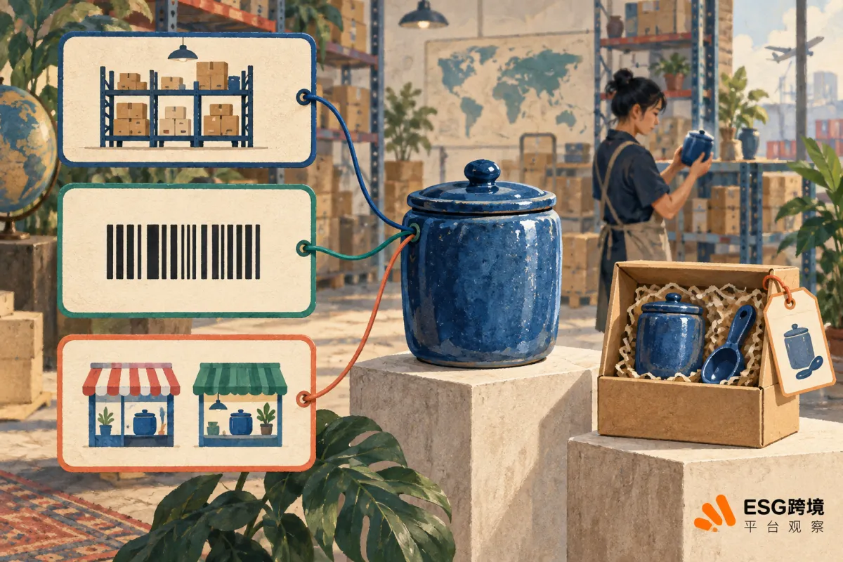 跨境商品内部SKU与外部标识的对应关系（原创专题配图）